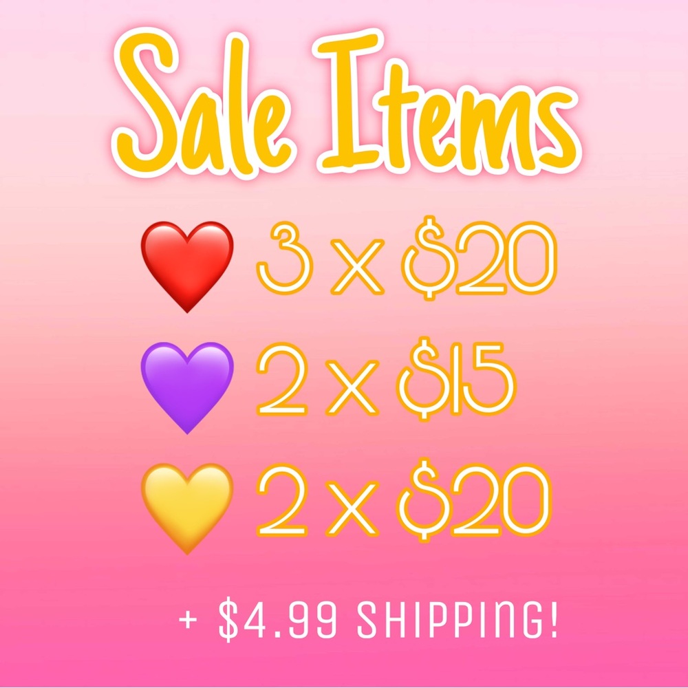 SALE ITEMS! BUNDLE TO SAVE 💖